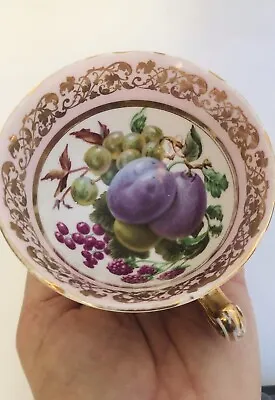 Buy Ashley Fine Bone China 22KT Gold Tea Cup Only Please Plums Design • 17£