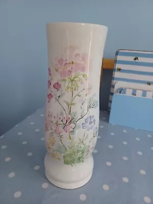 Buy Vintage 1970s Melba Ware Staffordshire Vase Floral Decoration 24.5cm Tall • 0.99£