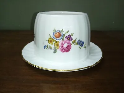 Buy Royal Worcester Bone China, C51 Pattern, Open Sugar Bowl, With Attached Saucer • 5.95£