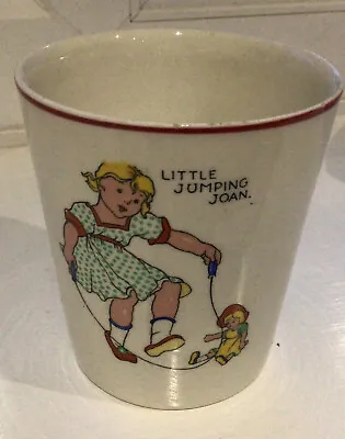 Buy Vintage Nursery Ware Beaker  Jumping Joan & Nursery Rhyme Characters C1925 • 10£