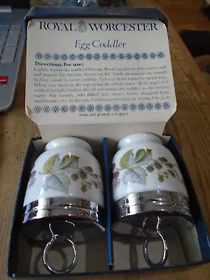 Buy Royal Worcester Pair Of Egg Coddler Boxed • 14.99£