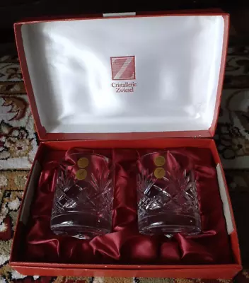 Buy Vintage Schott Zwiesel Whiskey Glass Tumblers - Set Of 2 Boxed • 24.99£