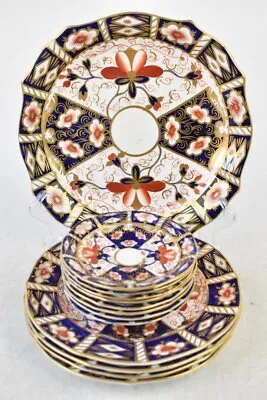 Buy Royal Crown Derby Traditional Imari 2451 Dated 1911 Saucer & Plate Set 13x Piece • 49.99£