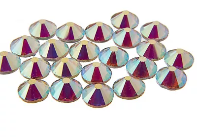 Buy Aurora Borealis Effect EIMASS® Hot Fix Rhinestones, Flat Back Gems Glass Crystal • 4.49£