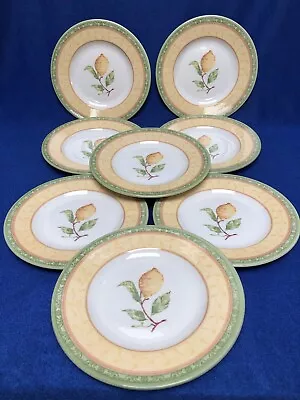 Buy Set Of 8 QUEEN'S CHINA, 'COVENT GARDEN' Pattern Tea/Side Plates (18 Cm) VGC • 18.99£