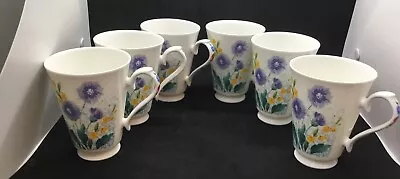 Buy Roy Kirkham Floral Coffee Mugs Set Of Six. • 35£