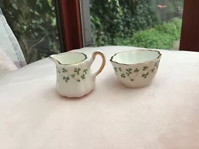 Buy Royal Tara Made In Ireland Miniature  Jug And Bowl With Clover Leaf Detail • 7.99£