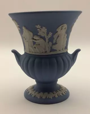 Buy Wedgwood Jasperware Light Blue Small Urn 8.5cm In Excellent Condition • 5£