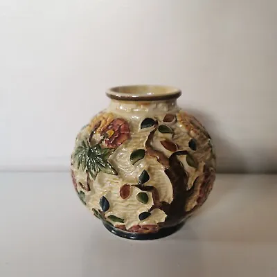 Buy Vintage Hand - Painted Indian Tree Vase H J Wood Numbered 574 • 10£