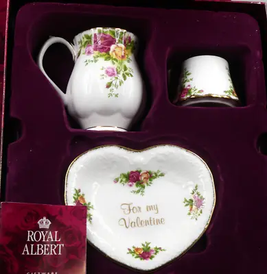 Buy Royal Albert Bone China Old Country Roses For My Valentine Boxed Breakfast Set • 39.95£