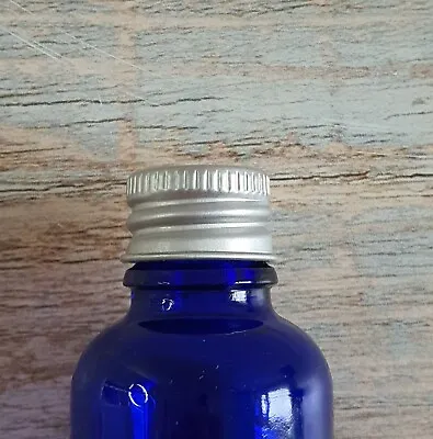 Buy Blue Glass Cosmetic Bottles With Multiple Closures - Professional Elegant Design • 2.95£