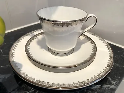 Buy A Royal Grafton Bone China Trio In Swan Lake Pattern Tea Cup And Side Plate • 6£