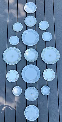 Buy 17 Lot Flower Blue White Wall Hang Display Porcelain China Plate Dish Dinnerware • 32.15£