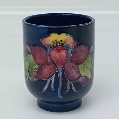 Buy Moorcroft Pottery Minatare Vase Columbine Design Blue Pink Floral Homeware -CP • 36£