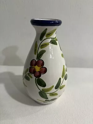 Buy Handpainted Ceramic Floral Vase. Made In Italy 7 Inches Tall  • 26.56£