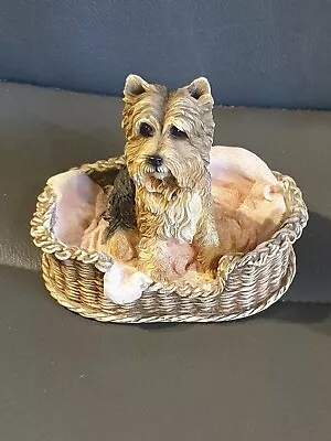 Buy Leonardo Collection 'Home Sweet Home' Yorkshire Terrier In Basket Collectable  • 5.75£