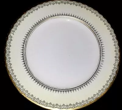 Buy   Crown Staffordshire Black Gold Pattern 10½ Inch Dinner Plate  • 7.99£