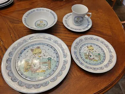 Buy Vintage 1990's Precious Moments 20 Piece Place Settings 4 Person Dinner Sets. • 50.15£