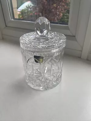 Buy Vintage And Heavy , Cut Glass Jar Traditional Design  • 5£