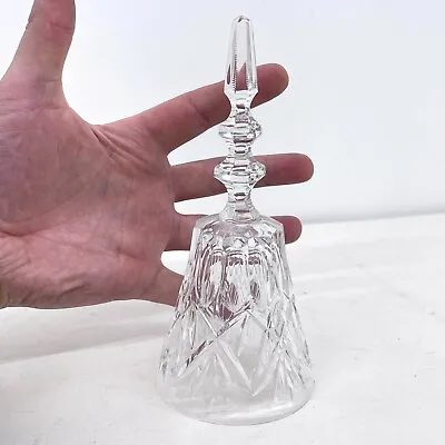 Buy Vintage Crystal Hand Bell, Decorative, Collectible (No Clapper) • 14.99£