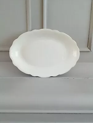 Buy Retro Alfred Meakin England Oval Raised Scallop Edge Serving Dish / Plate • 9.99£