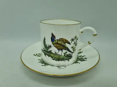 Buy Royal Worcester Bird Of Paradise Coffee Cup And Saucer C51 Made In England • 12£