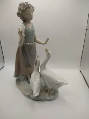Buy  NAO By Lladro -Teaching The Geese 11  Figurine - Statue Hand Made & Painted 🎁 • 49.50£