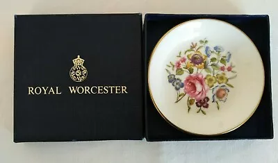 Buy Royal Worcester, Floral Trinket Dish, 10 Cm, Fine Bone China, Original Box, New • 3.95£