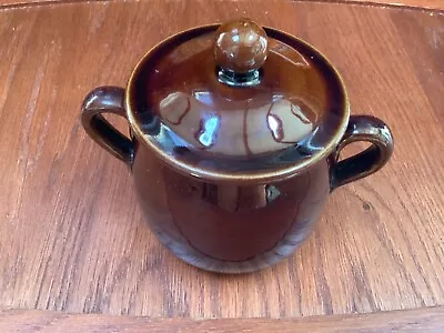 Buy Lovely Vintage Bourne Denby Pottery Individual Brown Glaze Lidded Casserole Pot • 8.99£