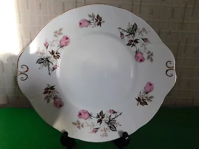 Buy Vintage Duchess Fine Bone China Pale Pink Roses Sandwich Platter • 9.95£