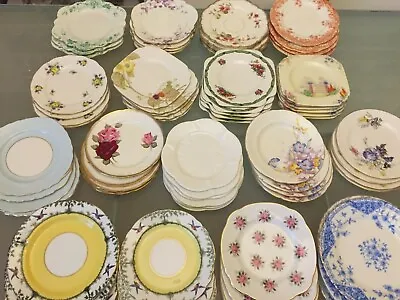 Buy Vintage Bone China Tea Side Plates Shelley Foley Aynsley Paragon SETS & SINGLES • 13£