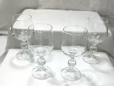 Buy 4 Bohemian Beautiful Vintage Czech 6 Oz Claudia Water/wine Goblets/glasses • 48.19£