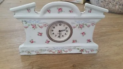 Buy Vintage 1950s  60s Genuine German Precista China Mantle Clock Good Working Order • 20£