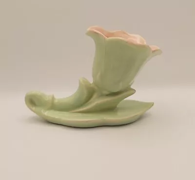 Buy Rare Beswick 846 Posey Vase Flower Bud Shape Green Pink Vintage Retro Art Deco • 35£