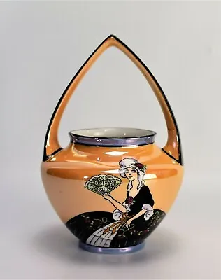 Buy Noritake Deco Lady Basket Vase Morimura Bros • 359.64£