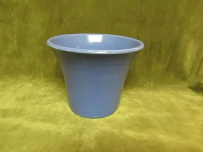 Buy Vintage 1940's Art Pottery Blue Flower Pot Vase Factory Imperfect • 38.38£