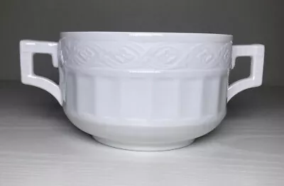 Buy Vintage Royal Copenhagen White Fan Bowl Cream Soup Bouillon Denmark #109 • 28.39£