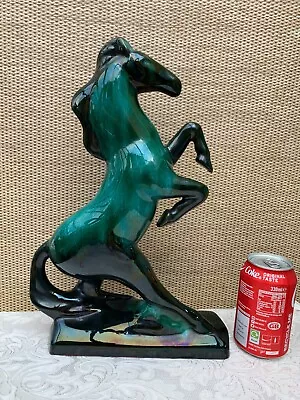Buy Vintage Blue Mountain 14.5  Rearing Horse /Stallion Figurine Art Pottery • 6.99£