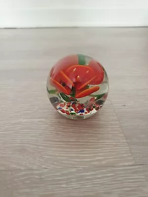 Buy Red Flower Paper Weight • 5£