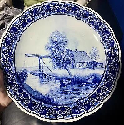 Buy Vintage Delftware Charger Wall Plaque Plate • 65£