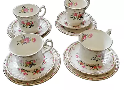 Buy Royal Stafford Fine Earthenware Tea Trios Tea Set X4 • 9.99£