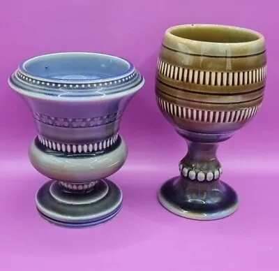 Buy Vintage Irish Porcelain Wade Urn/Vase & Goblet • 19.99£