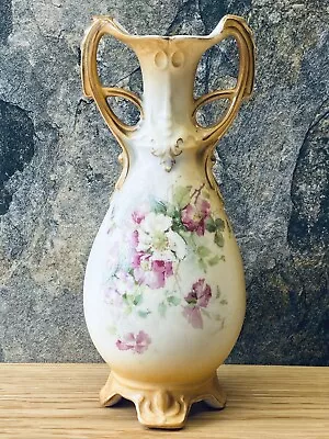 Buy Antique Art Nouveau Devon Ware Blush 2 Handled Vase 8  / 20cm Tall • 4.99£