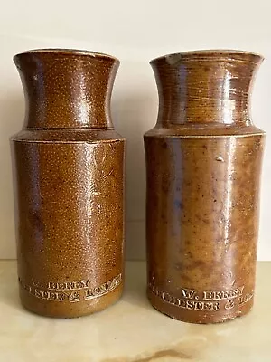Buy W Berry Manchester London Stoneware Jar Blacking Pot Old Bottle • 16.99£