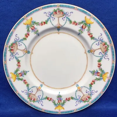 Buy Rare Antique MINTONS CHINA, 9'' Hand Enamelled 'Swags & Fruits' Plate C.1912 • 11.99£