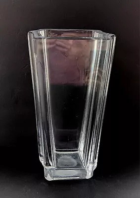 Buy Large 1970's Daum France Clear Crystal Glass Vase 11  Signed • 137.74£