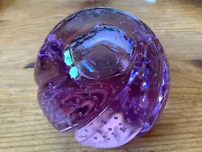 Buy Vintage Caithness CIIG Purple Glass Paperweight, 7 Cm High. VGC • 12£