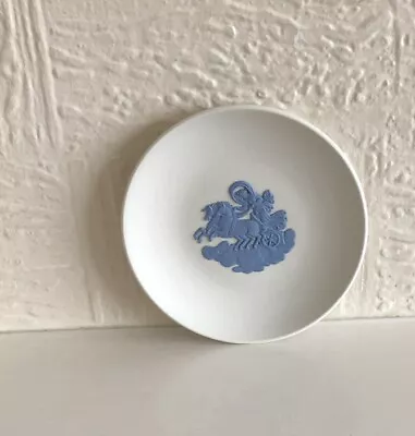 Buy Wedgwood White Jasperware Plate Blue Relief 4 Inch • 5.75£