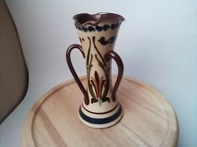 Buy Longpark  Pottery Torquay Devon Scandy  Design 3 Handled   Vase   19  Cm • 15£
