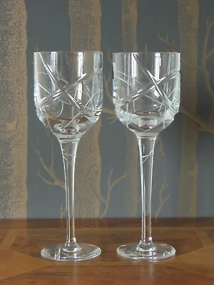 Buy Royal Doulton JM Crystal Cut Wine Glasses • 75£